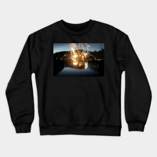 Dusk at Lorne - from the Suspension Bridge Crewneck Sweatshirt